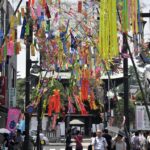 高幡不動参道で七夕まつり