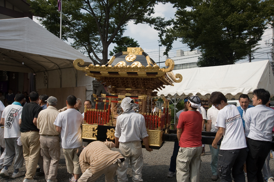 八坂神社宮神輿総修理完成