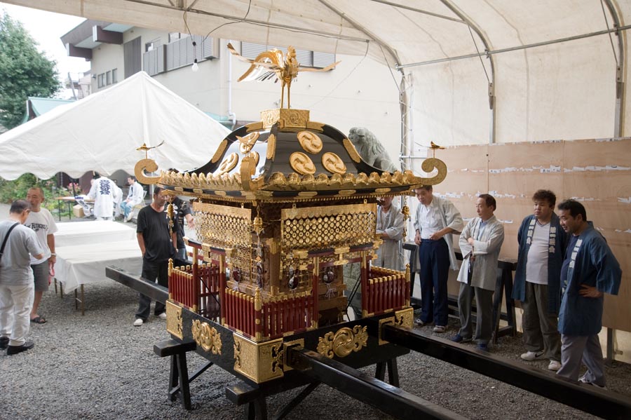 八坂神社宮神輿総修理完成