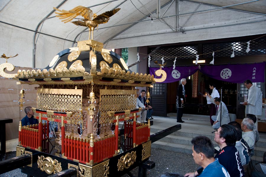 八坂神社宮神輿総修理完成