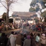 今年も日野の各地でどんど焼き開催 - 2012