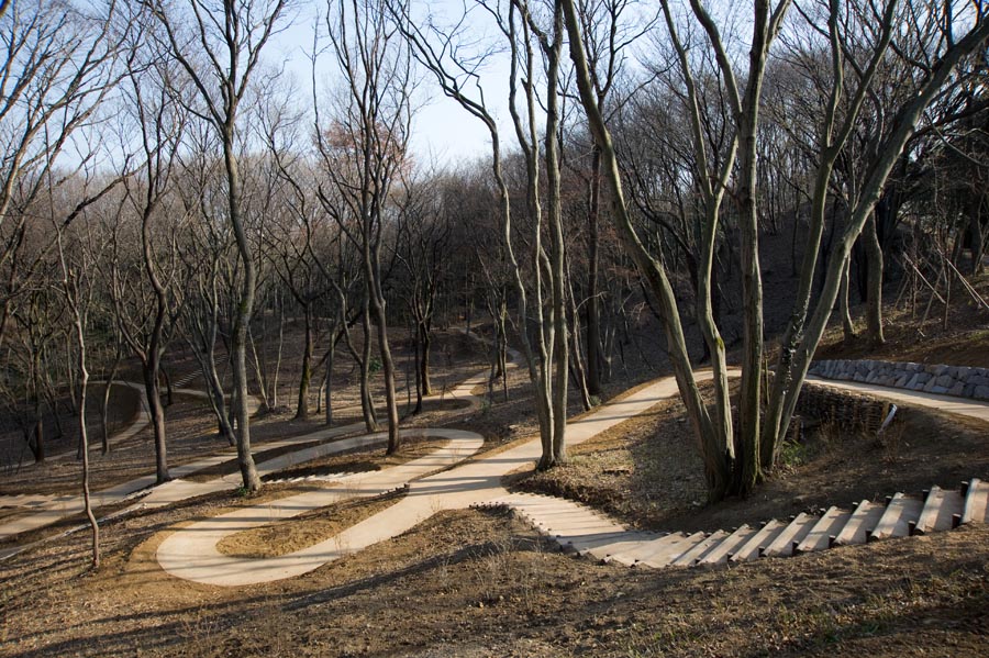 平山城址公園拡大工事終了