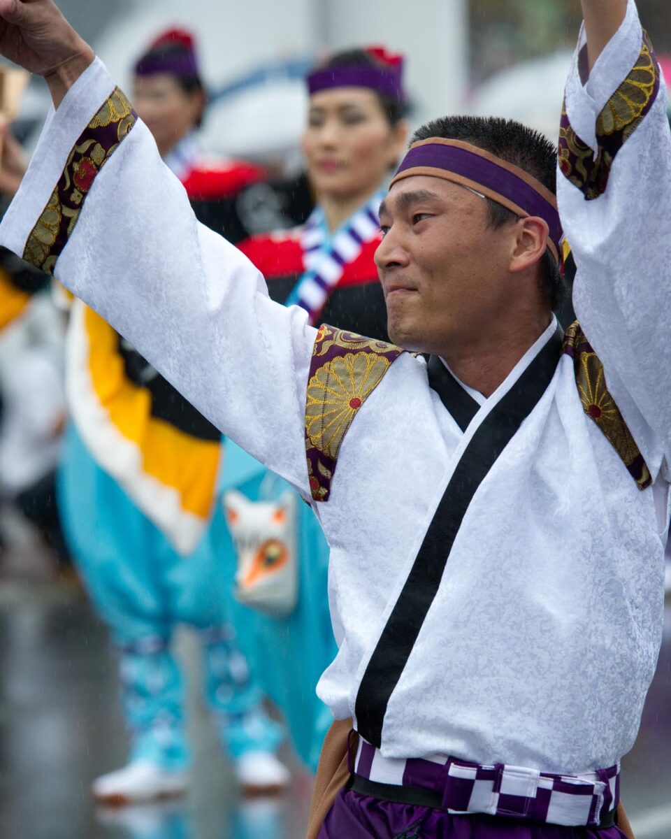 熱気で雨も吹き飛ばしたひのよさこい祭