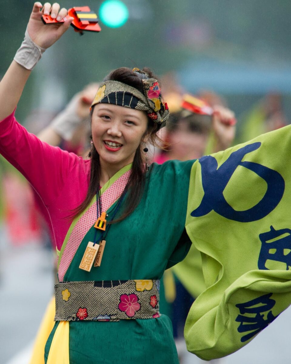 熱気で雨も吹き飛ばしたひのよさこい祭