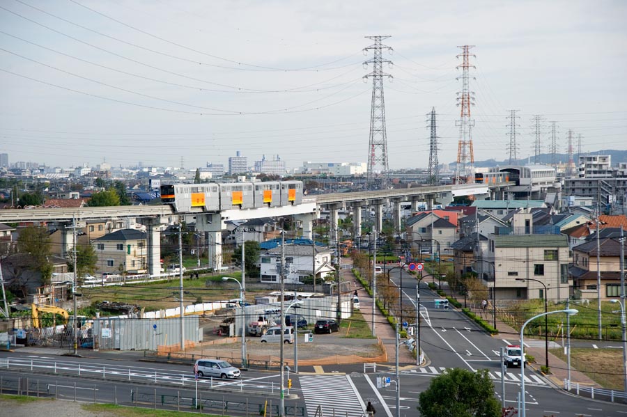 屋根の上から