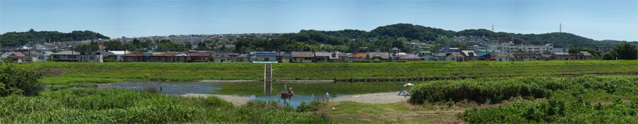 浅川、夏の風物さようなら