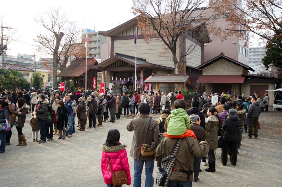 地元の神社で初詣