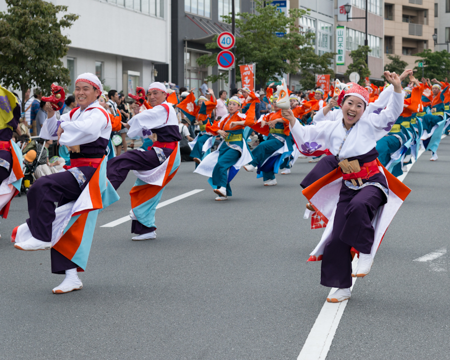 熱演！笑顔満開！ひのよさこい祭