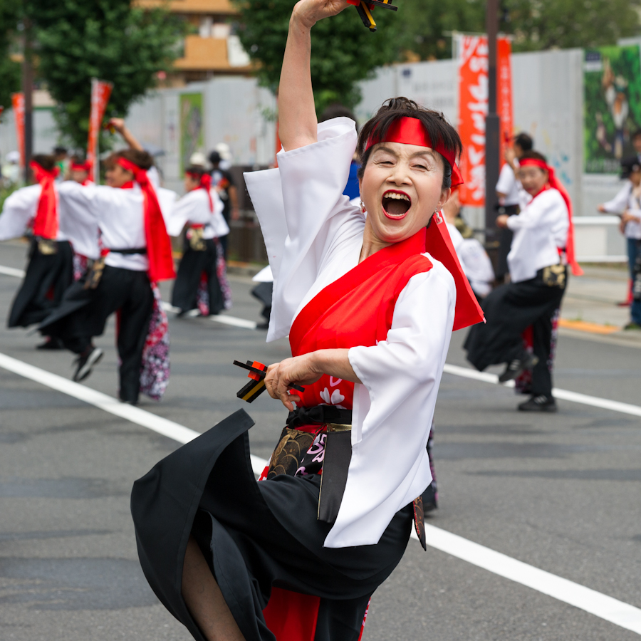 熱演！笑顔満開！ひのよさこい祭