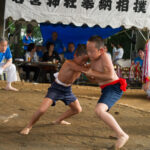 豊田若宮神社例大祭　奉納子ども相撲大会開催