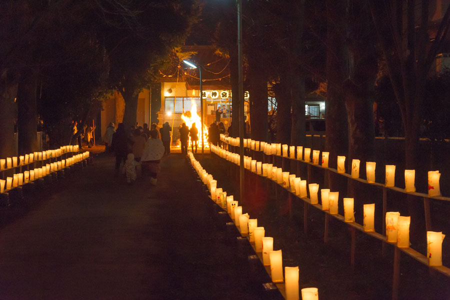 地元の神社で初詣