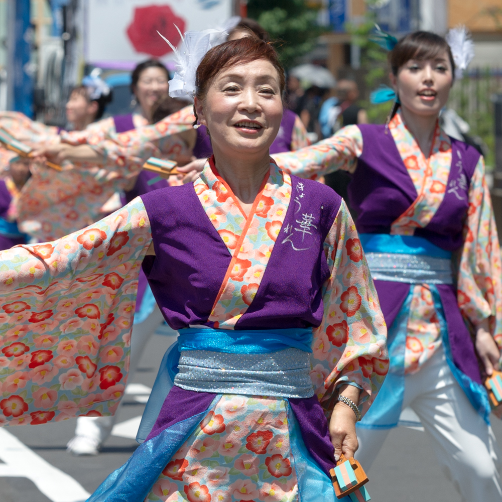 新しくなった街で、ひのよさこい炸裂