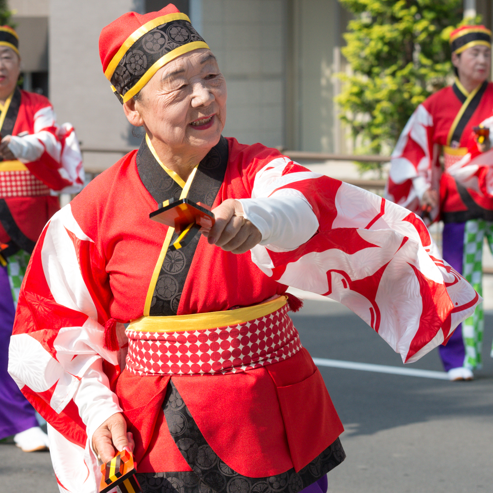 新しくなった街で、ひのよさこい炸裂