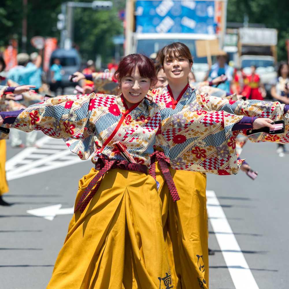 新しくなった街で、ひのよさこい炸裂