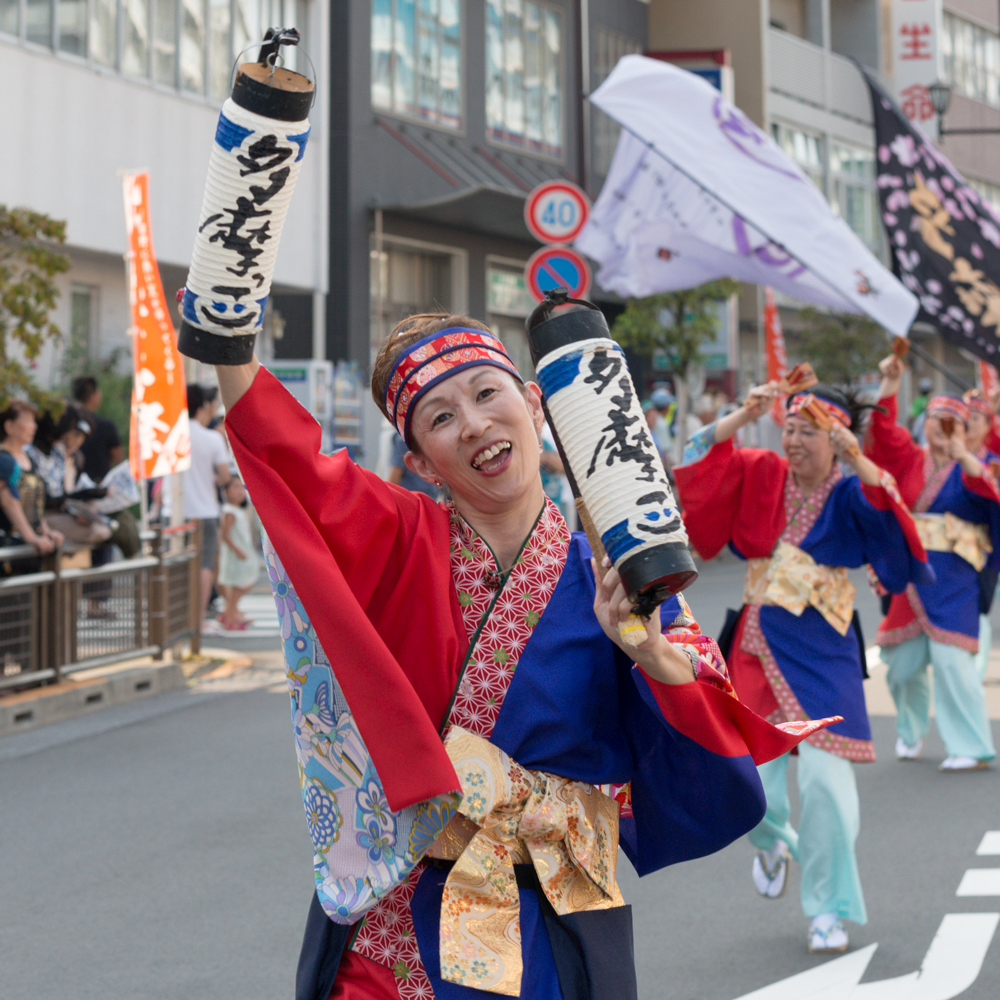 新しくなった街で、ひのよさこい炸裂