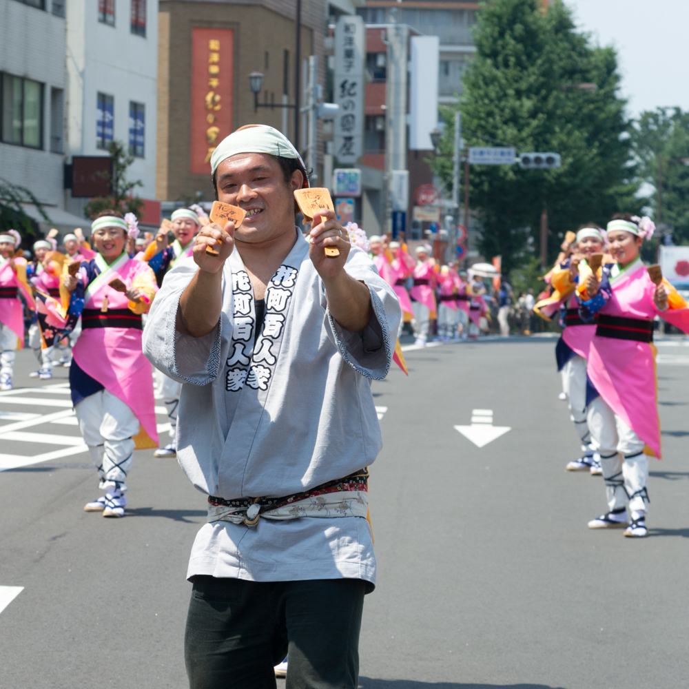 新しくなった街で、ひのよさこい炸裂