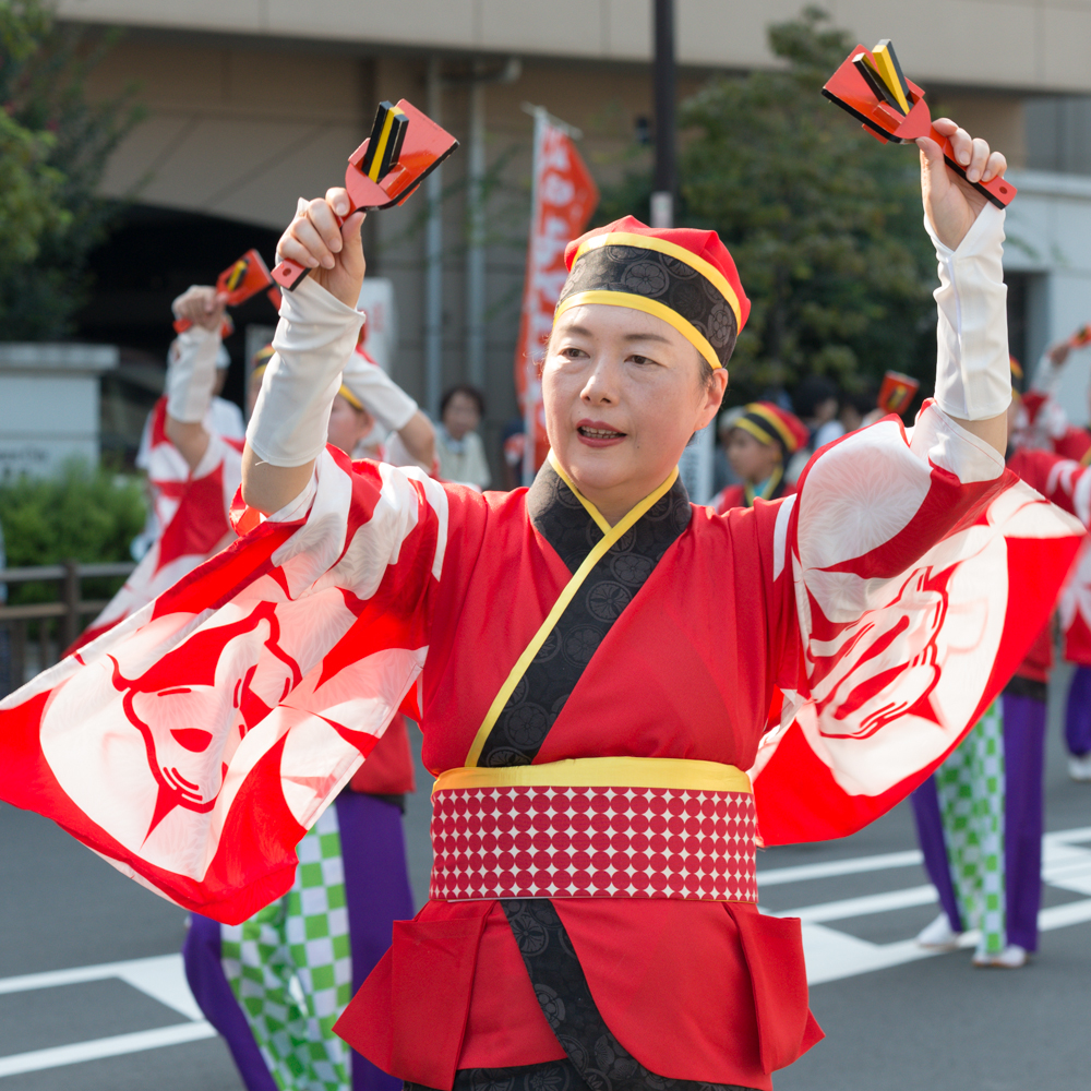 新しくなった街で、ひのよさこい炸裂