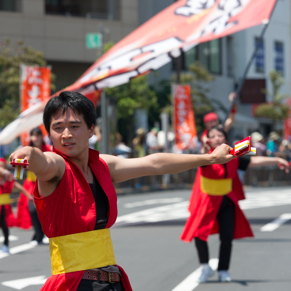 新しくなった街で、ひのよさこい炸裂