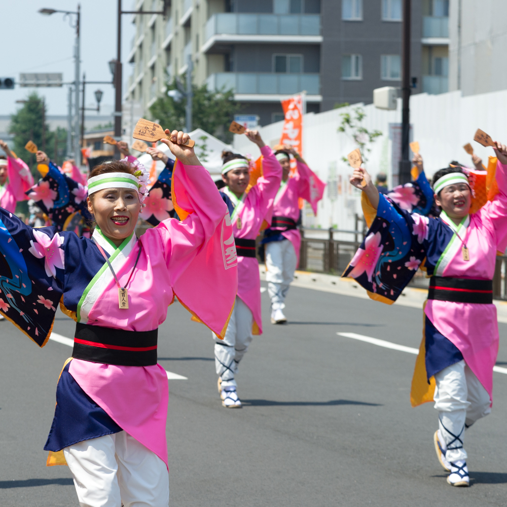 新しくなった街で、ひのよさこい炸裂