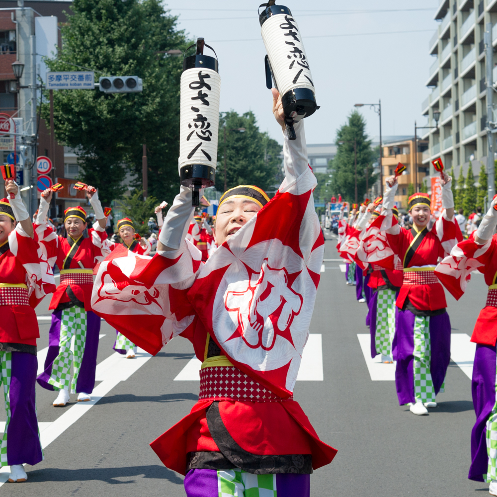 新しくなった街で、ひのよさこい炸裂