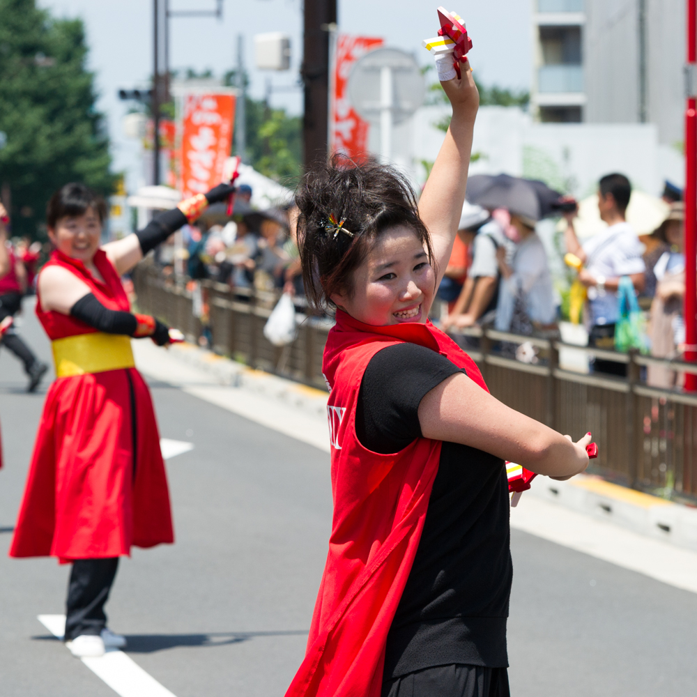 新しくなった街で、ひのよさこい炸裂