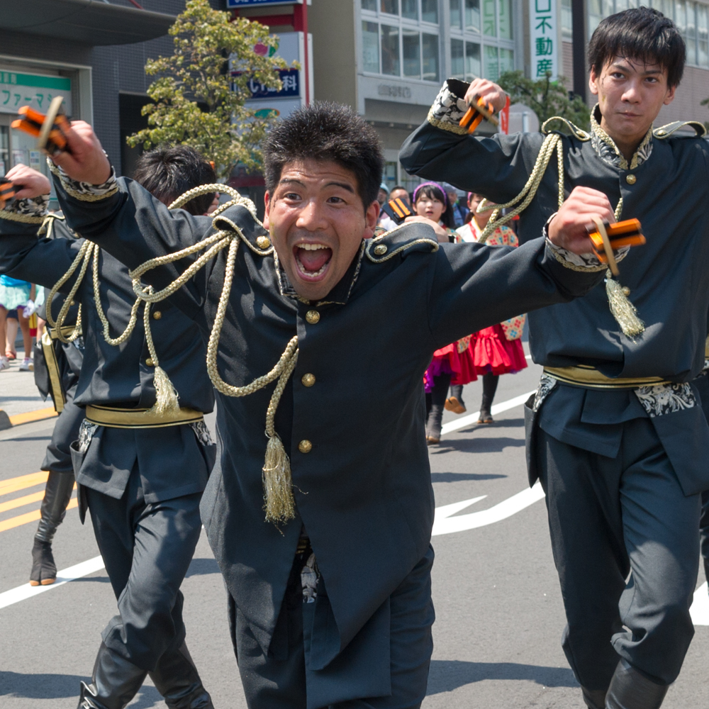 新しくなった街で、ひのよさこい炸裂