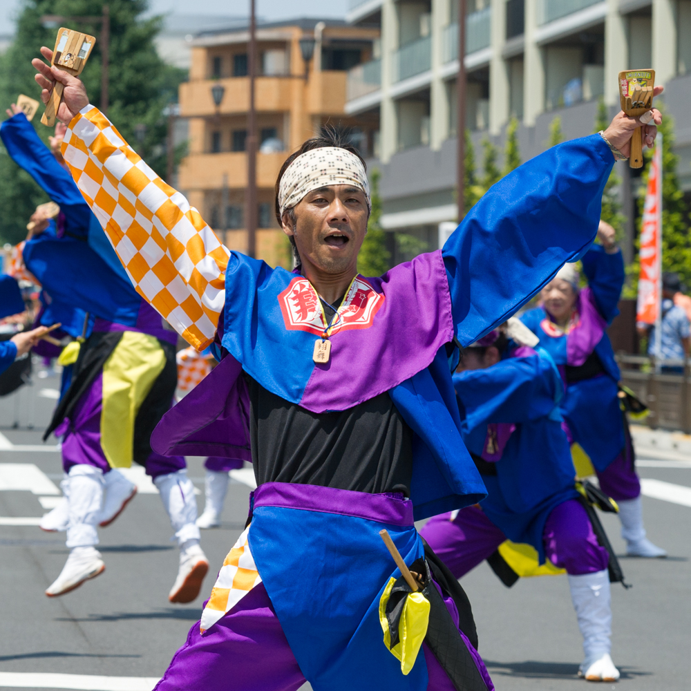 新しくなった街で、ひのよさこい炸裂