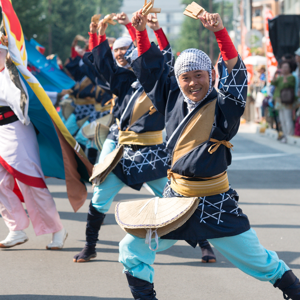 新しくなった街で、ひのよさこい炸裂