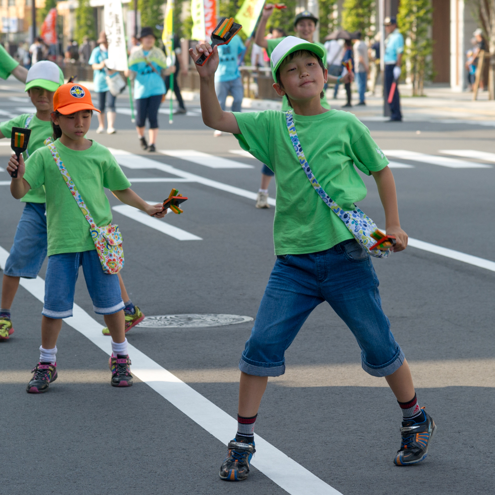 新しくなった街で、ひのよさこい炸裂