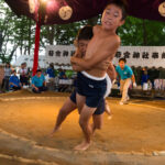 奉納子ども相撲大会も開催、豊田若宮神社例大祭