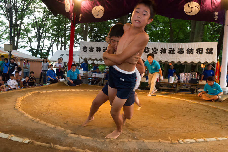 豊田若宮神社例大祭　奉納子ども相撲大会開催