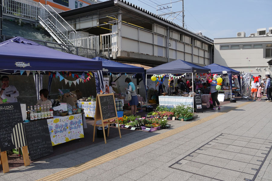 日野駅に月一回、マーケットでわいわいがやがや「キャナルマーケット」