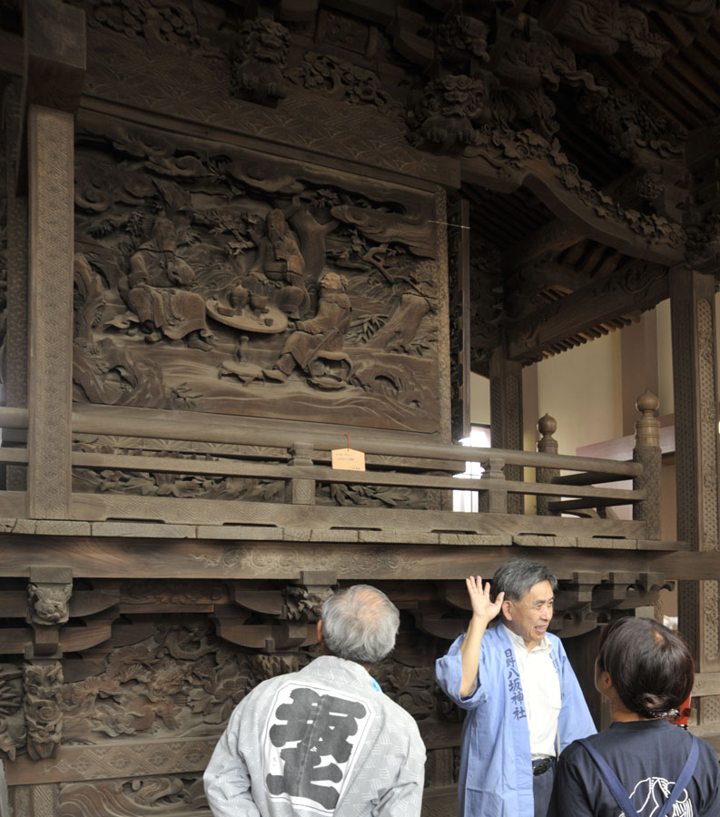 ひの新選組まつり　八坂神社天然理心流奉納額公開