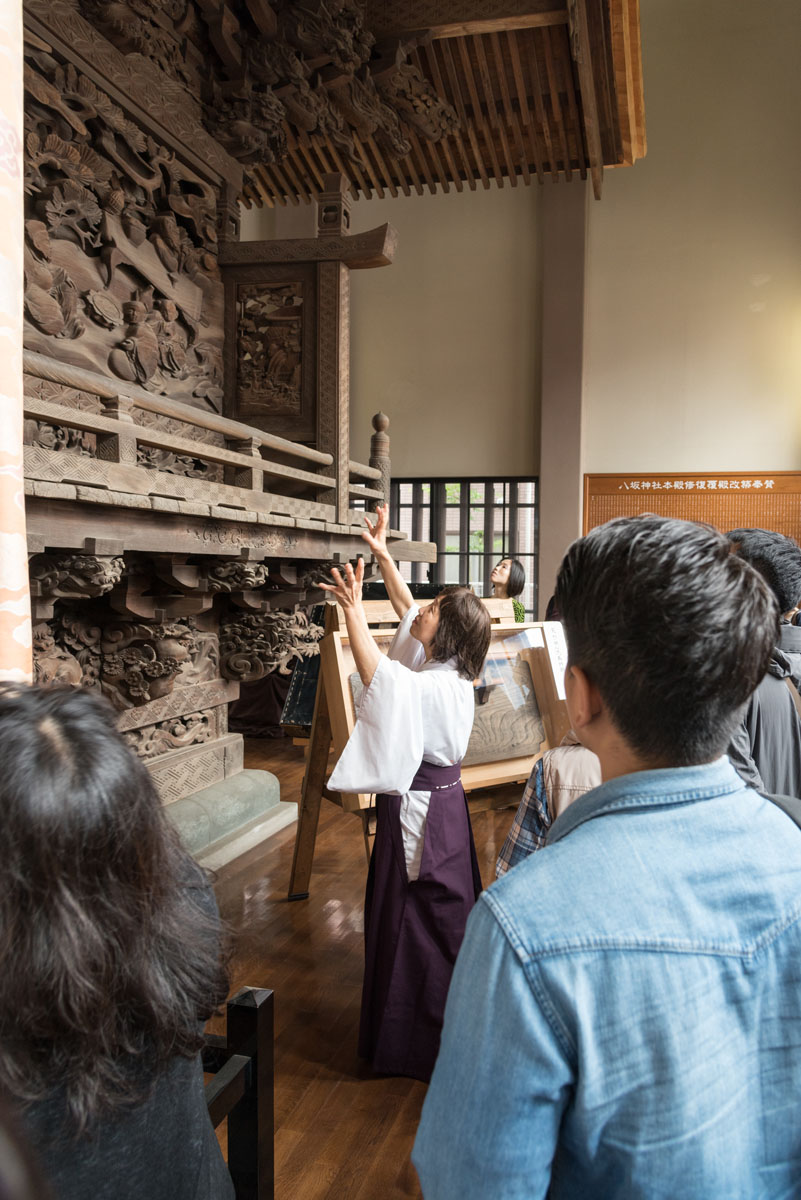 ひの新選組まつり　八坂神社天然理心流奉納額公開