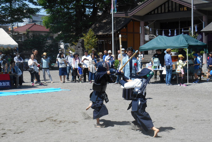 ひの新選組まつり　八坂神社奉納試合、剣術演武開催