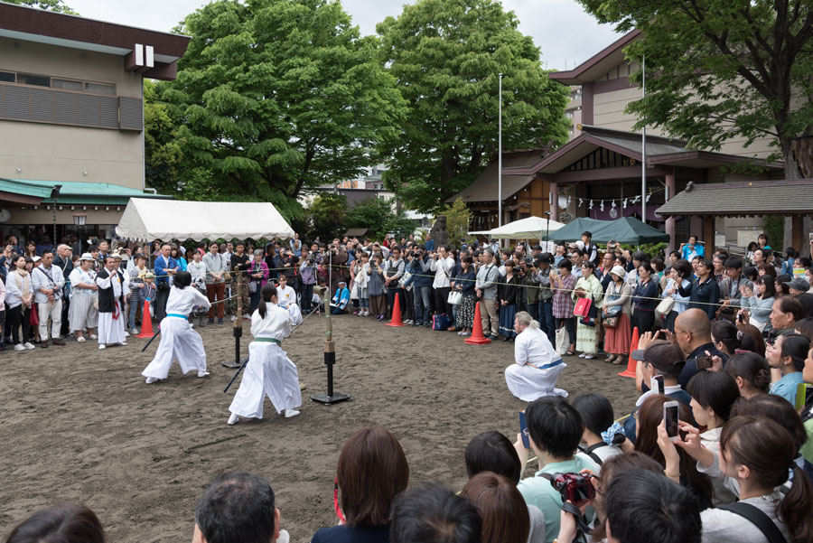 ひの新選組まつり　八坂神社奉納試合、剣術演武開催