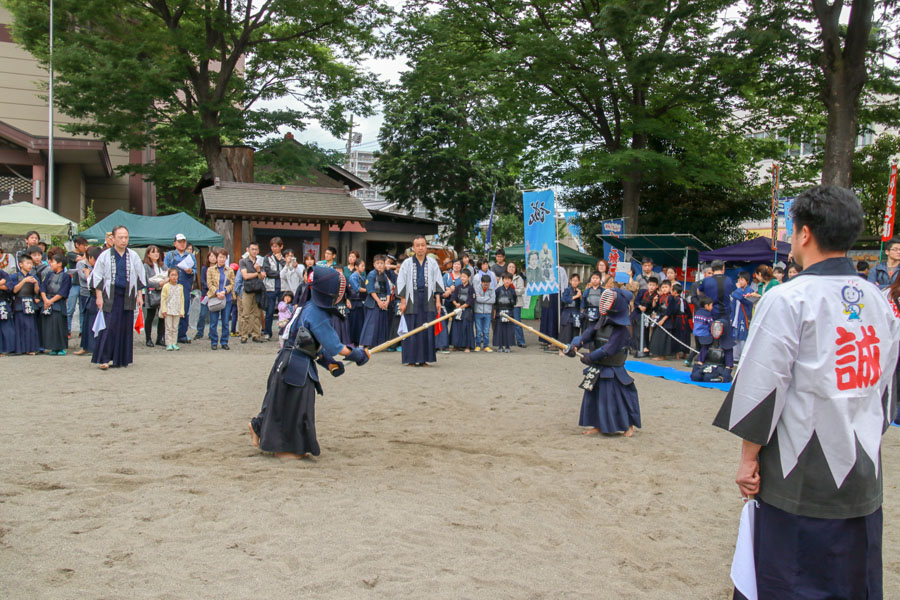 ひの新選組まつり　八坂神社奉納試合、剣術演武開催