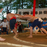 豊田若宮神社例大祭　奉納子ども相撲大会も開催