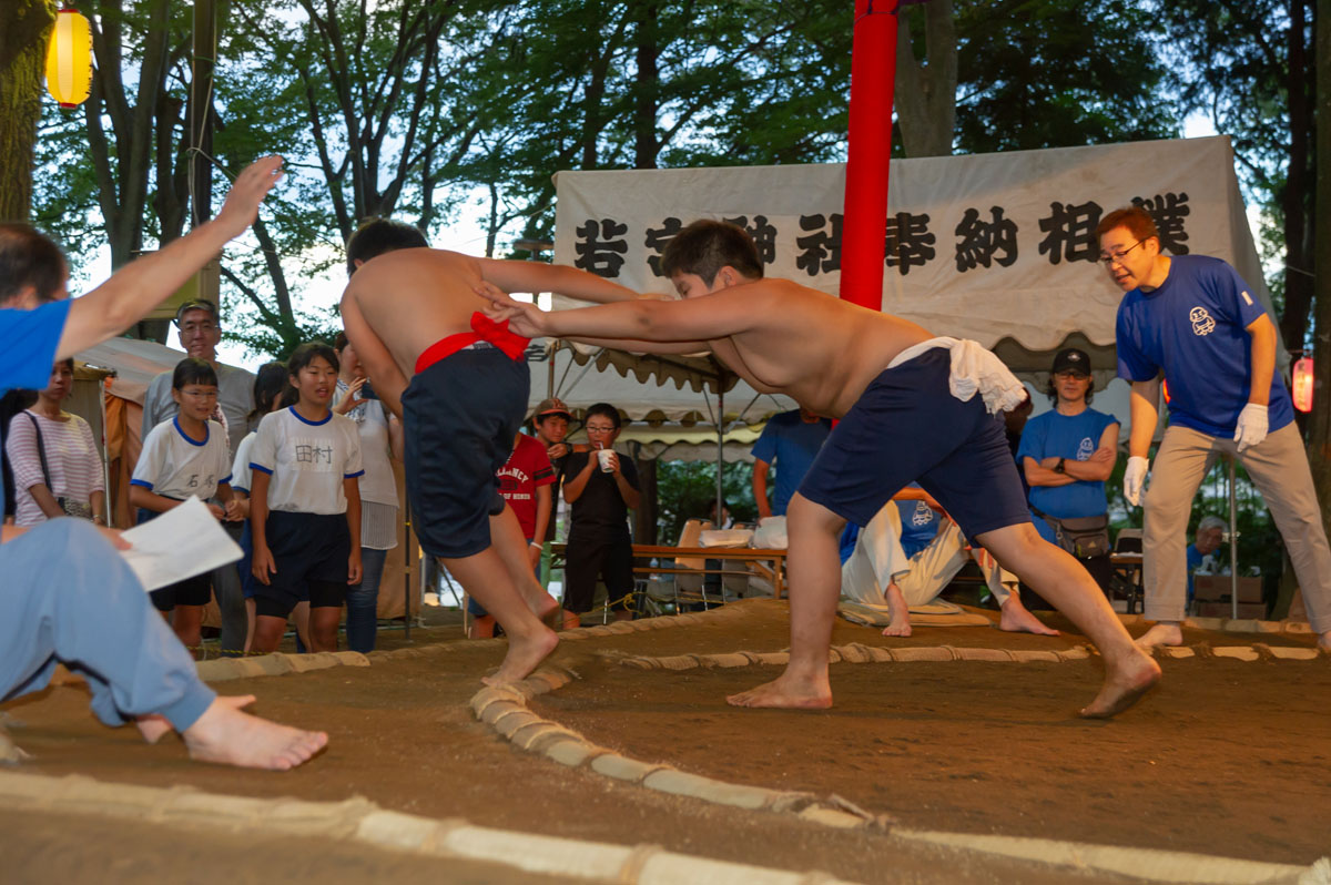 豊田若宮神社例大祭　奉納子ども相撲大会開催