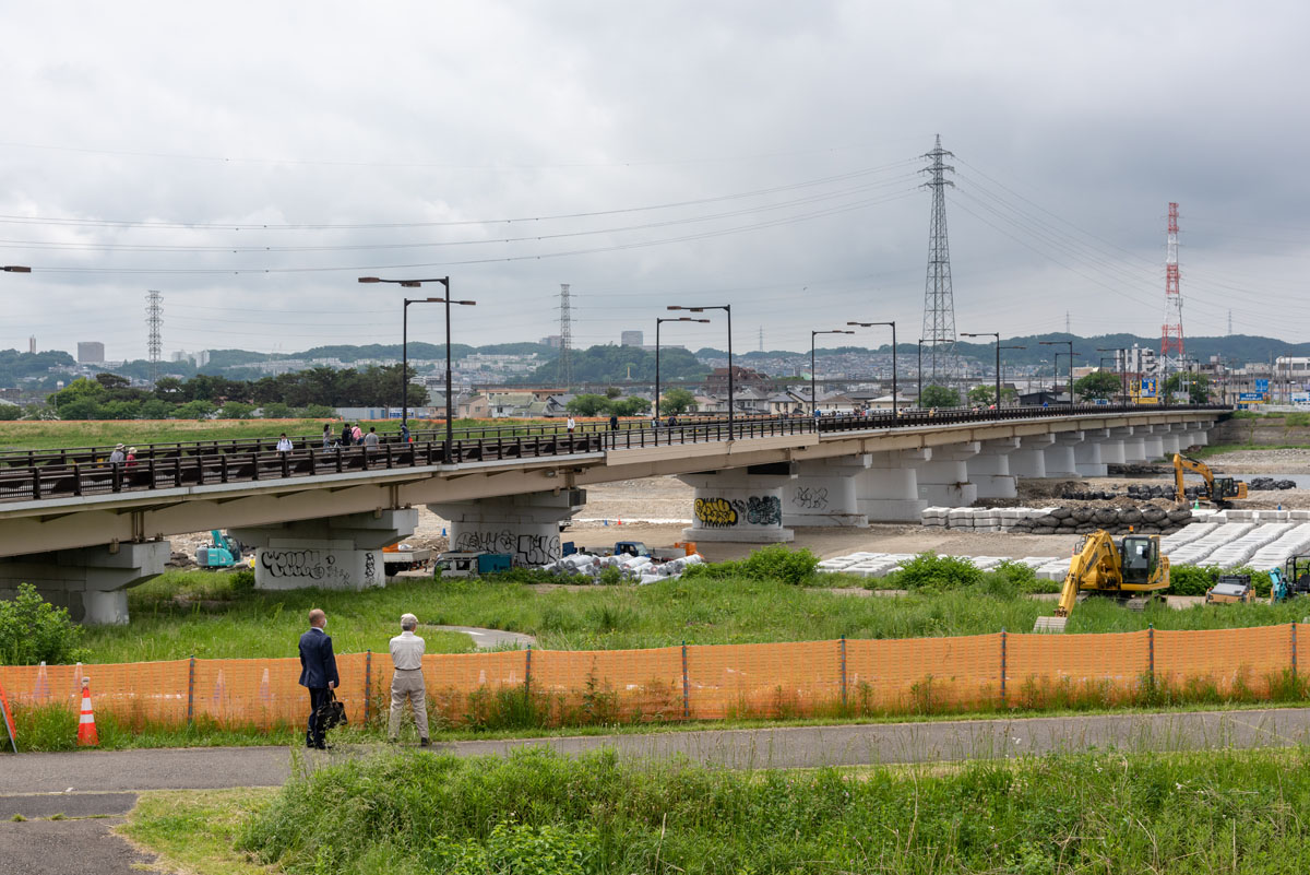 日野橋が通行できるようになりました