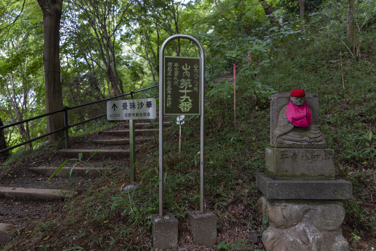 高幡不動尊　山内八十八ヶ所巡りと曼珠沙(まんじゅしゃ)華(げ)　　