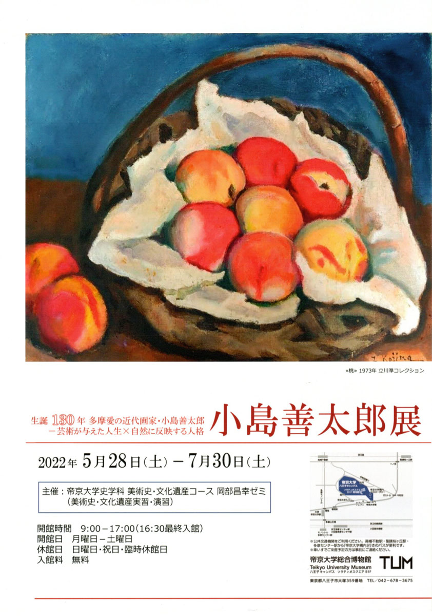 帝京大学総合博物館で小島善太郎展開催中