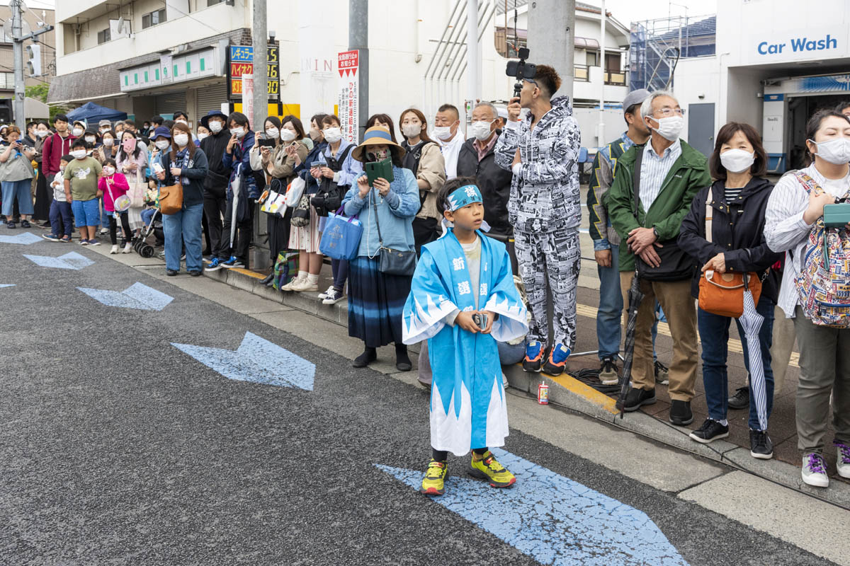 ひの新選組まつり「待たせたな！」、でも、雨には参った、ねっ。