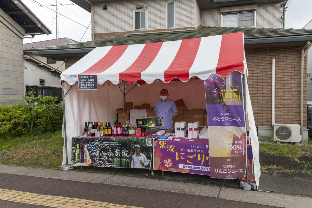 ひの新選組まつり「待たせたな！」、でも、雨には参った、ねっ。